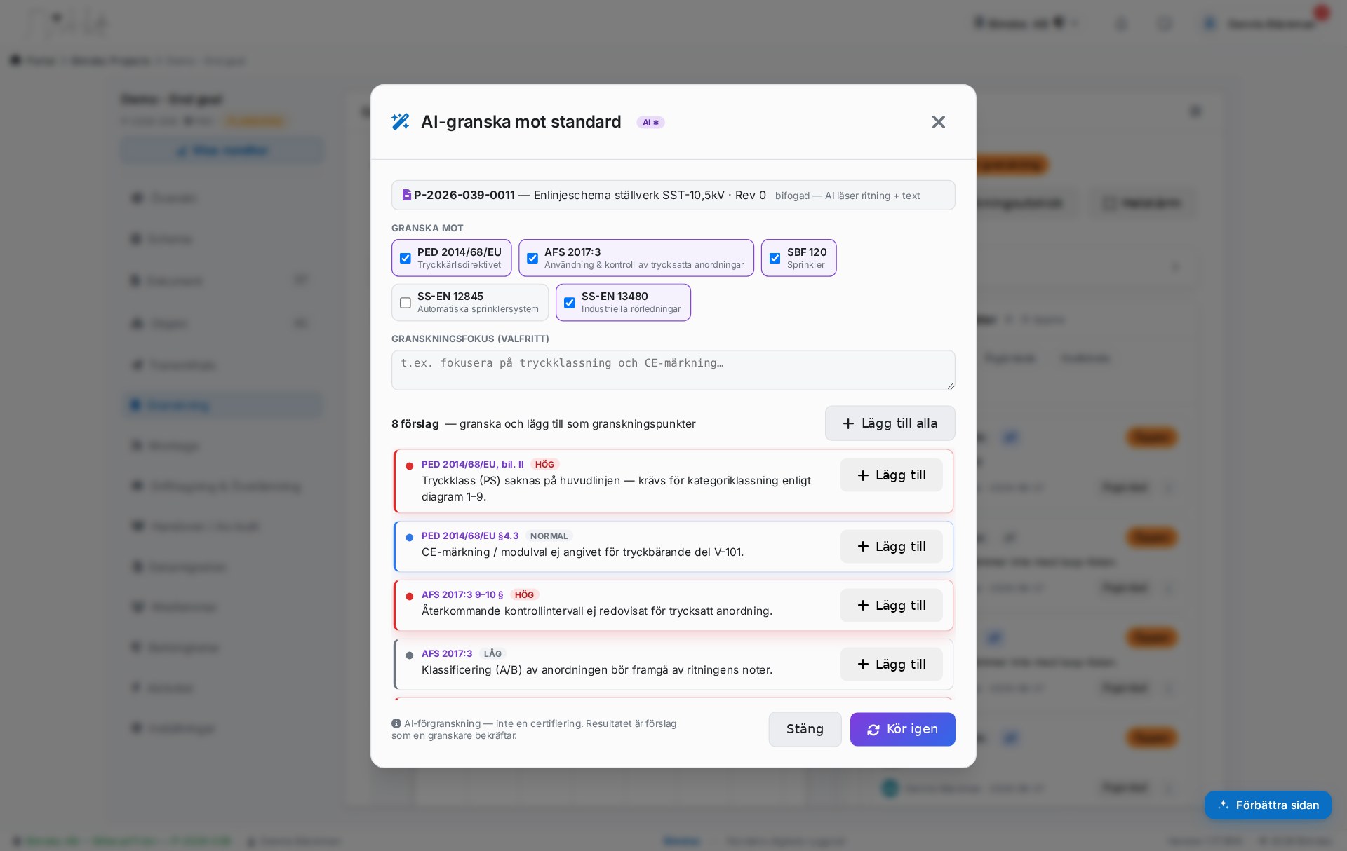 AI-stöd i projektet